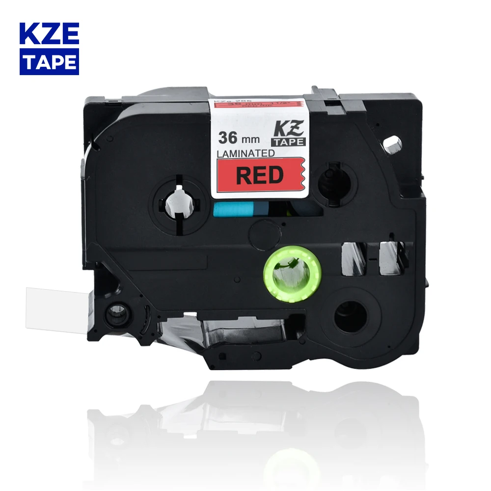 

36mm Tze461 Black on Red Laminated Label Tape Cassette Cartridge label ribbon tze tape Tze-461 tze 461 tze461 for P-touch PT