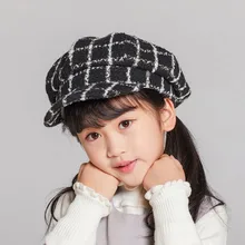 Детская шапка в классическом стиле для маленьких мальчиков и девочек, Осенние береты для маленьких мальчиков и девочек 3-8 лет