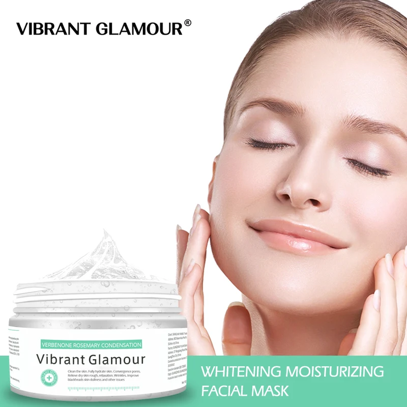 

VIBRANT GLAMOUR Face Mask Blackhead Acne Remove Deep Cleaning Whitening Moisturizing Facial Mask Verbenone Rosemary Condensation