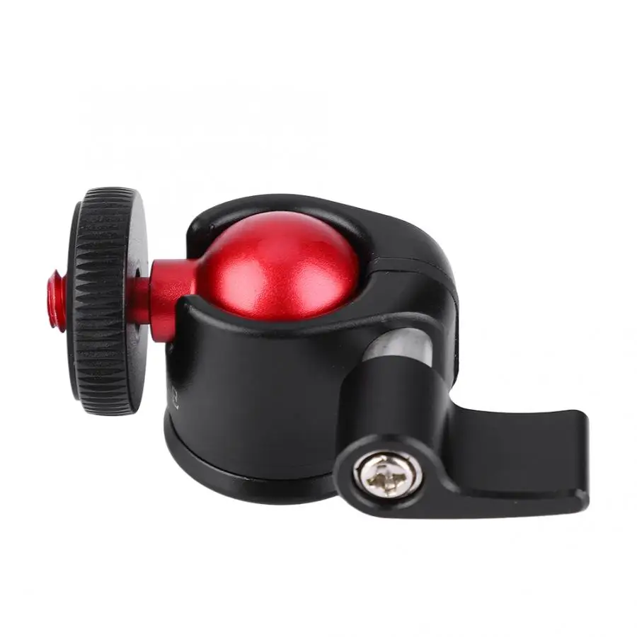 

VBESTLIFE Metal 360 Degree Swivel Mini Ball Head 1/4" Screw Mount for DSLR Camera Fill Light Camera Ball Head