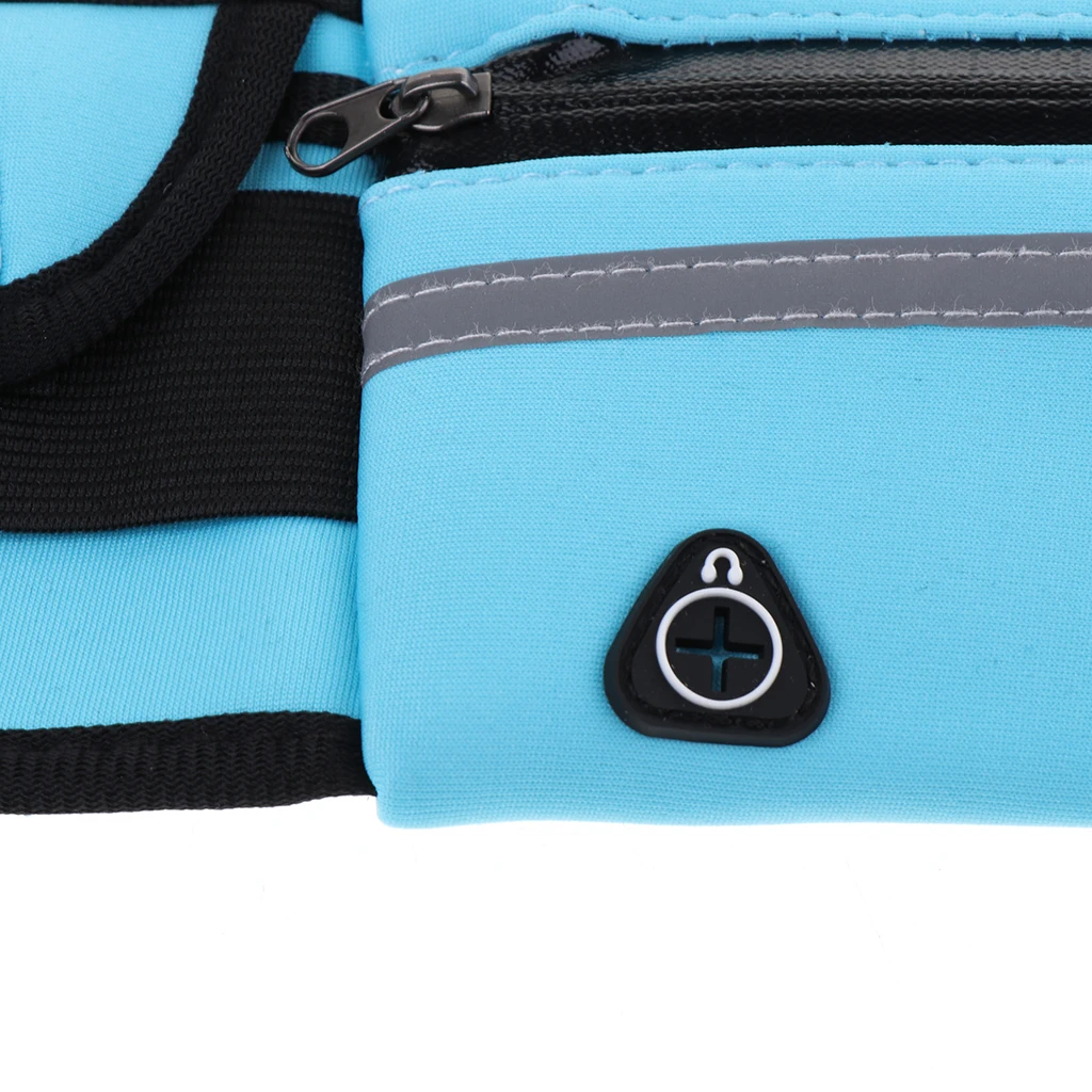 Reflect Running Belt Jogging Cycling Waist Pouch Bag W/ Water Bottle Holder Running Bags for Outdoor Sports