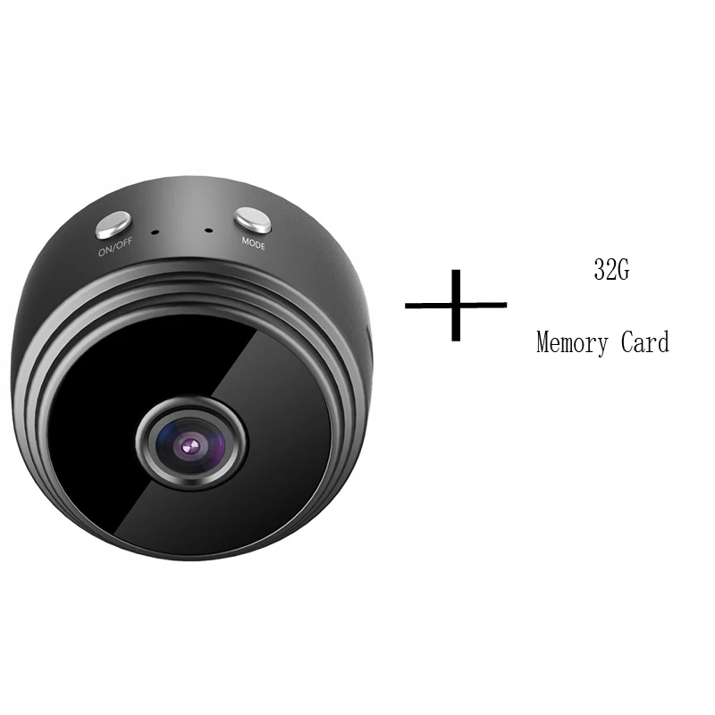 Мини-камера 2,4G 16GB 32GB карта памяти беспроводная Wifi 1080P HD камера ночного видения домашняя камера безопасности видеокамеры приложение удаленный монитор - Цвет: 32G