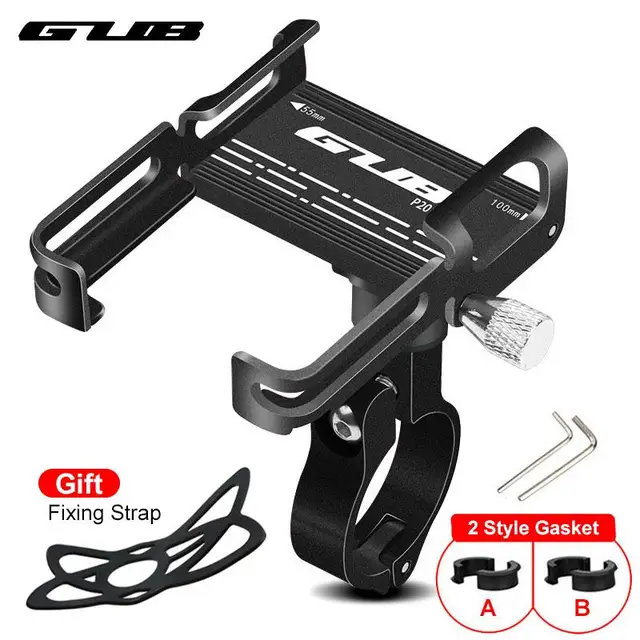 GUB P10 P20 Aluminum Bike Phone Holder Rotatable for 3 5 To 7 5 Bicycle Stand