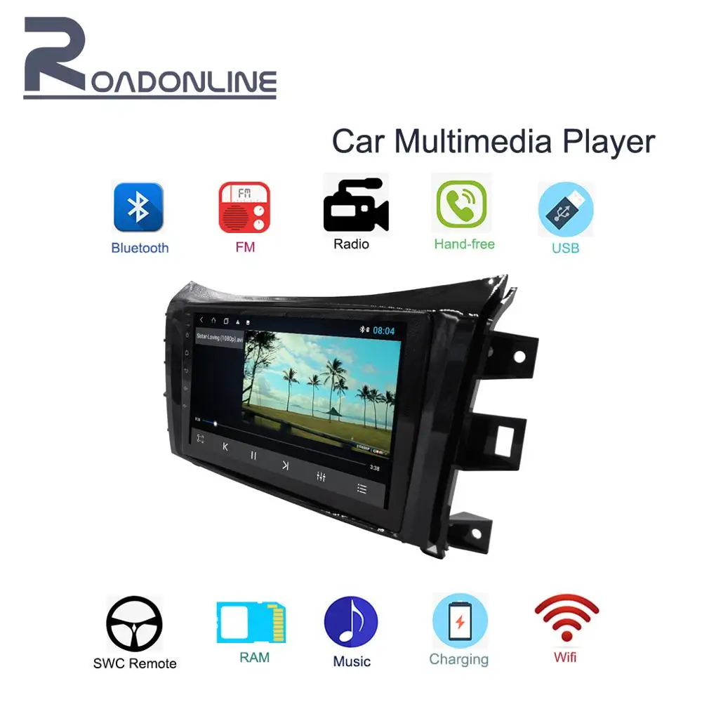 

Android 2Din 10.1"HD In-Dash Radio Stereo/Tounchscreen Car Audio Player Via WIFI/RDS/MP3/MP4/Bluetooth/Rear View For 2015 navara