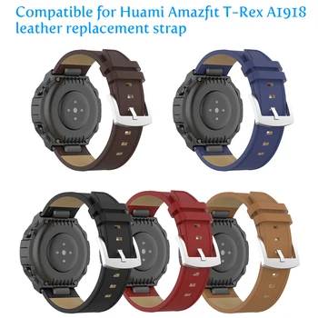 

2pcs/set Leather Band for Huami Amazfit T-Rex Replacement Strap For Xiaomi Amazfit T-REX Smart Watch Bracelet Sport Wrist Strap