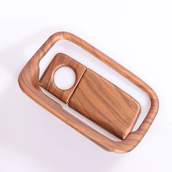 

For Honda CRV CR-V 2017-19 Storage Box Peach Wood Storage Handle Newest