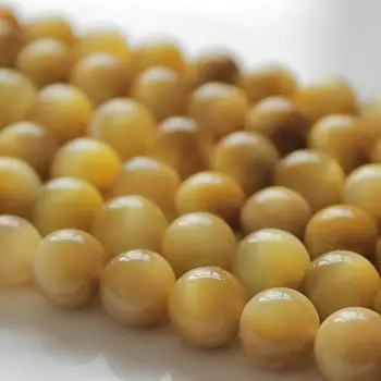 

Natural Round Gold Tiger Eye AA Woodstone Gemstone Loose Beads 6 8 10 12 14mm For Necklace Bracelet DIY Jewelry Making