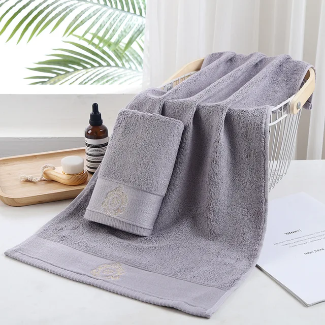 New Luxury Embroidery Adult Face Towels Bathroom 160x80cm Large Bath Cover Hotel For Home Blanket Decoration Terry Wedding Gift As Show3