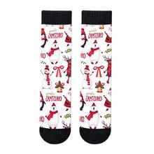 Jaycosin женские носки с принтом, рождественские носки, повседневные носки, забавные носки для женщин и мужчин,, женские короткие носки