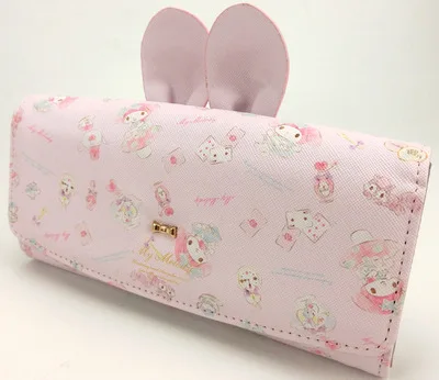 My Melody, модный длинный кошелек из искусственной кожи с аниме, мягкая сумка для денег, кошельки, для монет, повседневные кошельки, для карт, унисекс, подарки, Новинка