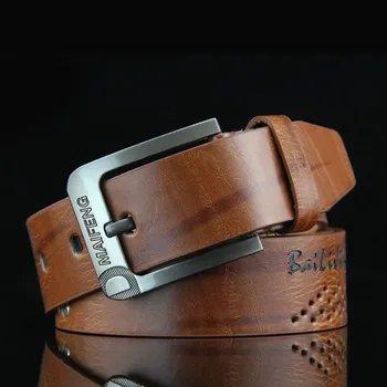 

New 2018 Men Belt Antique Pin Buckle Vintage Waist Band Retro 5 Color Cinturon Elastico Hombre