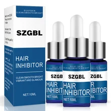 3 бутылки мощный Перманентный безболезненный спрей для удаления волос остановить рост волос ингибитор Усадочные поры кожи гладкой