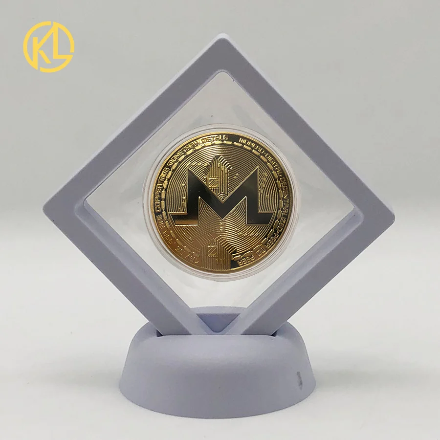 Позолоченная горячая Распродажа Биткоин битная монета Litecoin пульсация эфириум криптовалюта металлическая памятная монета с выставочным стендом - Цвет: CO014-1