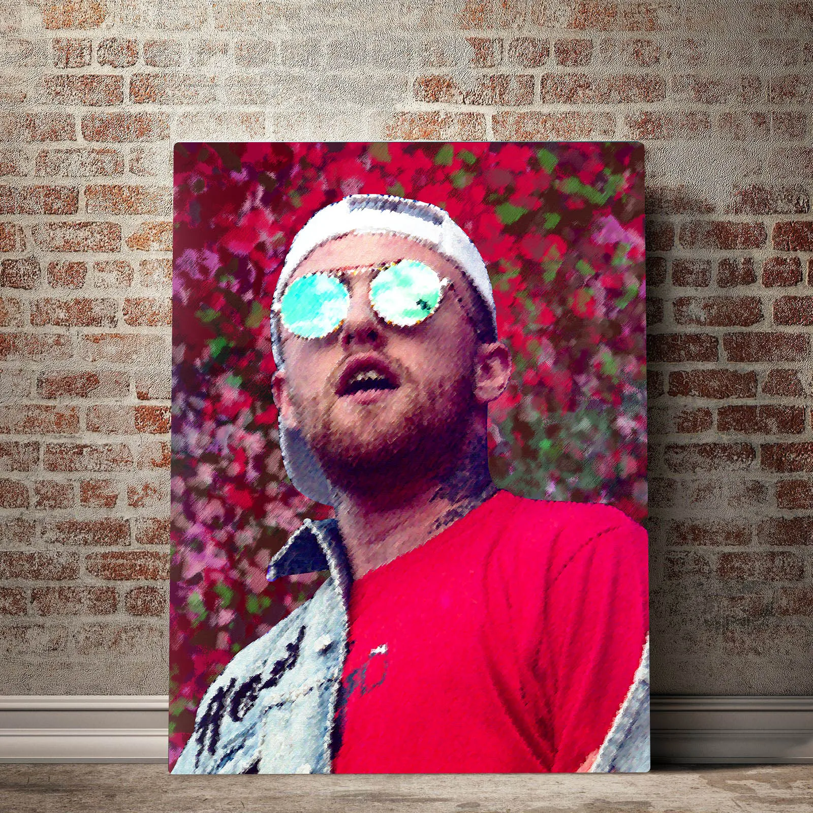 CAPICS оригинальный плакат MAC MILLER серия картина маслом стиль Рэппер холст искусство
