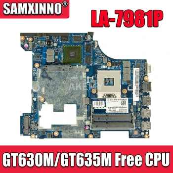 

Akemy LA-7981P Laptop motherboard For Lenovo G580 original mainboard HM76 GT630M/GT635M Free CPU