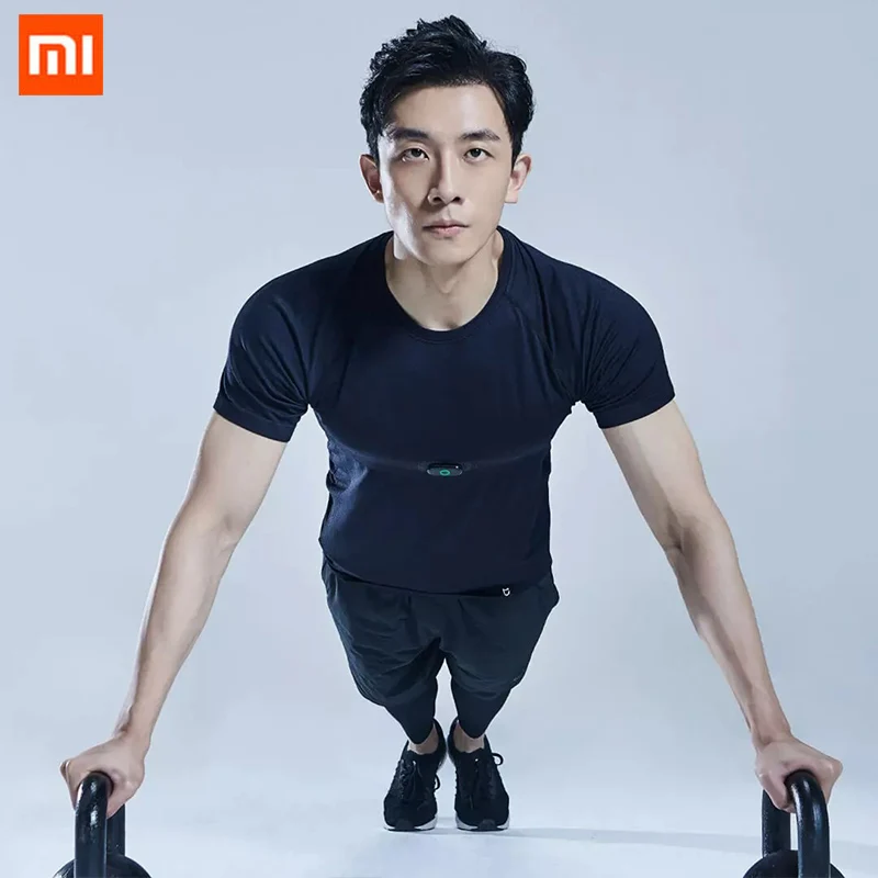 Спортивная футболка Xiaomi Mijia с кардиограммой мужские футболки монитором 60 секунд