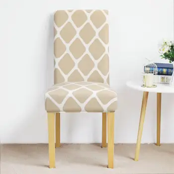

Spandex Chair Cover Printed Stretch Removable Washable Dining Seat Covers For Home Hotel Banquet Restaurant Chair Covers