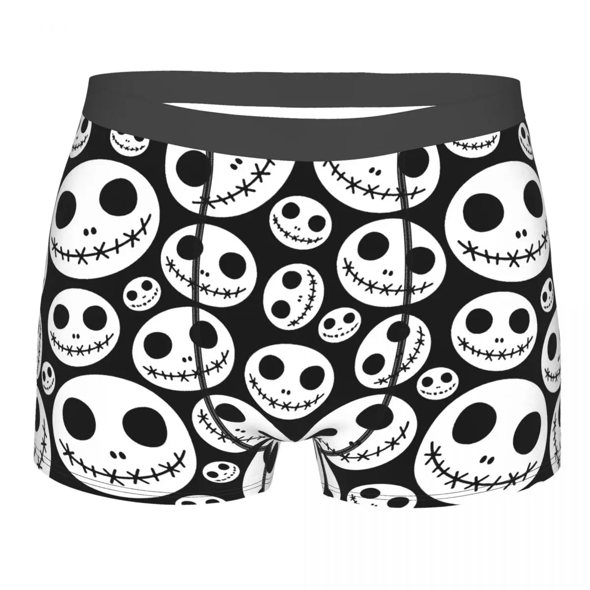 Skeleton Jack Nightmare Animated Musical Fantasy Film Underpants Breathbale Panties Men's Underwear Sexy Shorts Boxer Briefs