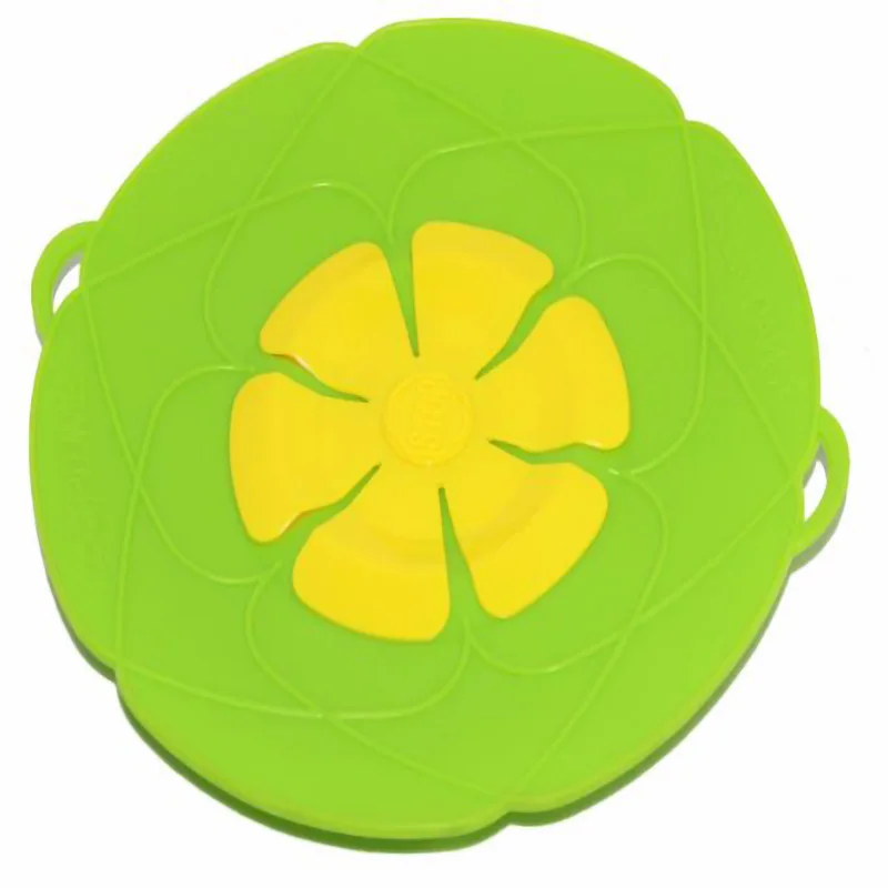 Green Силиконовая крышка для кастрюли, кастрюли, кухонные аксессуары, кухонные принадлежности, кухонная посуда с цветами, аксессуары для дома и кухни, гаджеты - Цвет: Green