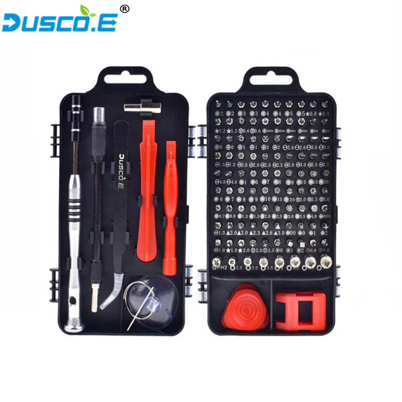 D KIT 110 in 1 Dusco. E отвертка Набор прецизионных отверток Набор для ПК компьютер мобильный телефон huawei Планшет ipad Домашняя электроника Инструменты для ремонта - Цвет: D KIT 110 in 1