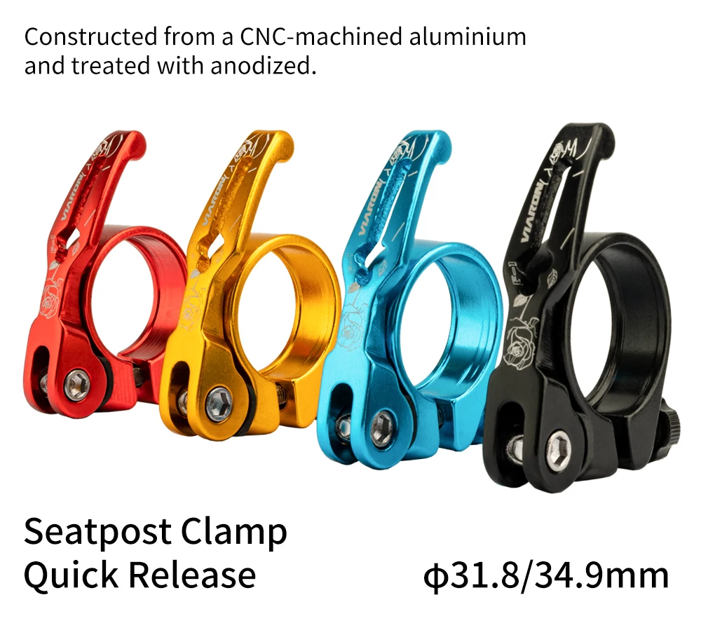Description Picture 2 of itemVIARON MTB Bike Seat Post Clamp Quick Release Ultralight Bicycle Seat Post Mount 31.8mm 34.9mm Bicycle Parts