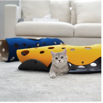 

Pet Tunnel Funny Cat Tunnel 2 Holes Play Tubes Balls Collapsible Crinkle Kitten Toys Puppy Ferrets Rabbit Play Dog Tunnel Tubes