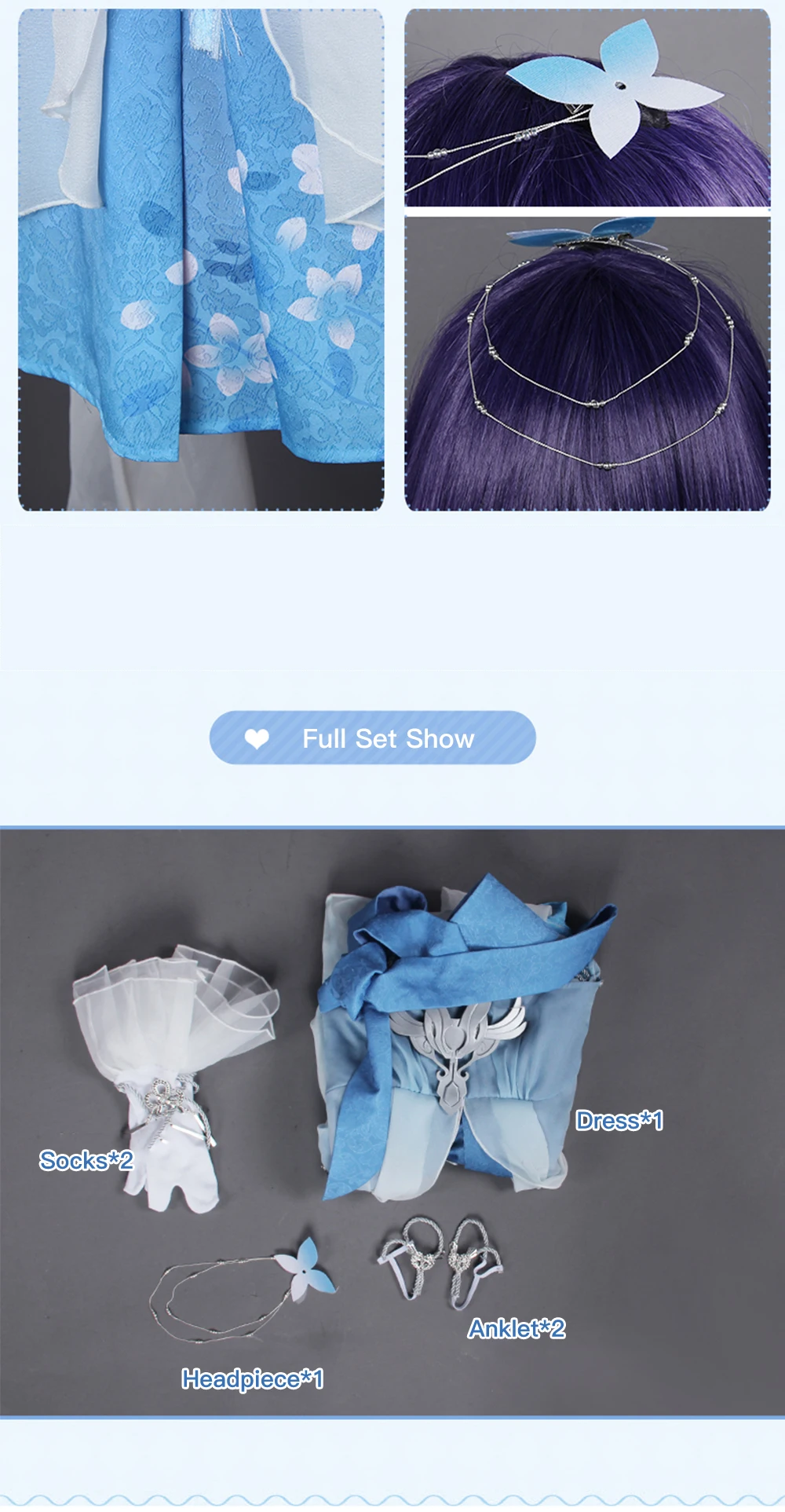 Uwowo игровой костюм для косплея лунный клинок волшебное лезвие Luo Tianyi косплей костюм платье костюм униформа наряд для женщин