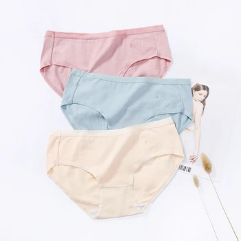 

Sexy Women Panties cotton set Soft Breathable Briefs Solid Lingerie Underwear Women Intimates Bragas Mujer Low Price Free Ship
