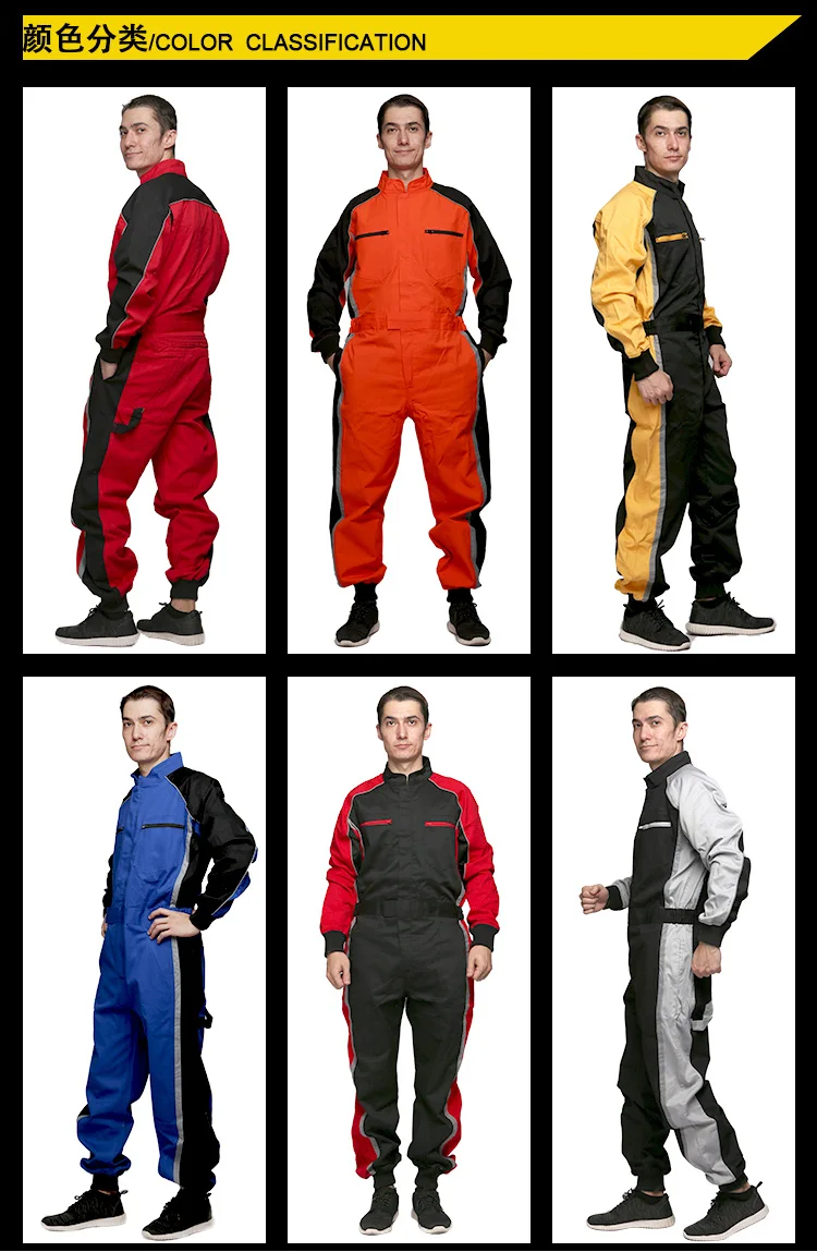 Work Clothing Mens Coverall Repairman Jumpsuits Trousers Working Uniforms Workwear Coveralls Plus Size Long Sleevel Coveralls