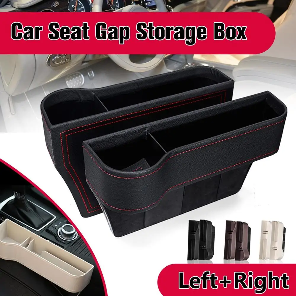 

Car Seat Crevice Gaps Storage Box Auto Drink for Pockets Organizers Stowing Tidying Universal