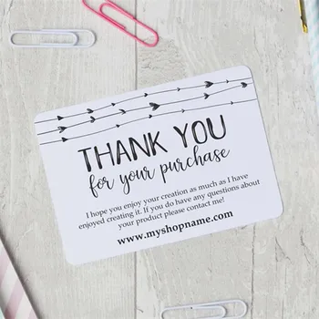 

Custom Text Social Media Card ，Rustic Thank You Card ，Business Shop Review Cards,Personalize Logo Business Name Card