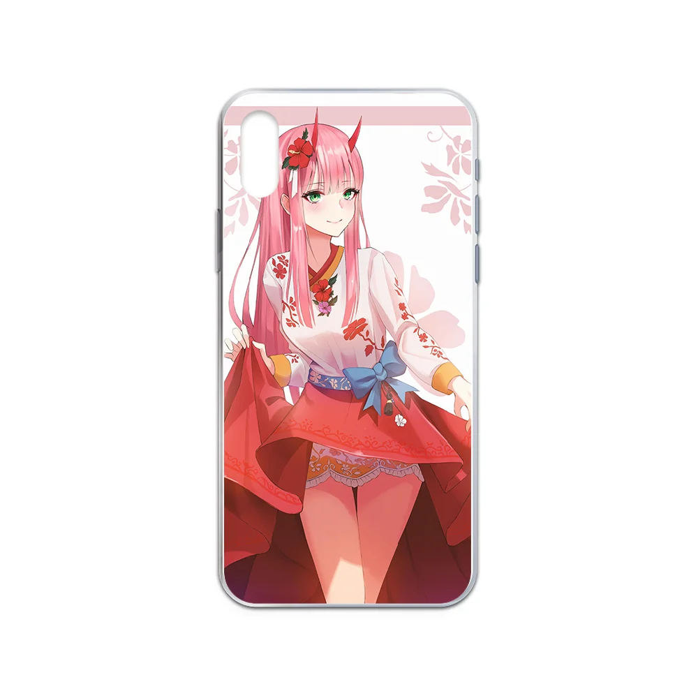 DARLING in the FRANXX Japan чехол для телефона iphone 4 4S 5 5C 5S 6 6S PLUS 7 8 X XR XS 11 PRO SE 2020 MAX прозрачный