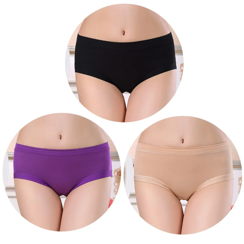 black purple apricot TEXIWAS 3 шт./лот менструальные трусики герметичные физиологические трусики женское нижнее белье женские водонепроницаемые женские трусы большого размера 2XL XXXL - Цвет: black purple apricot