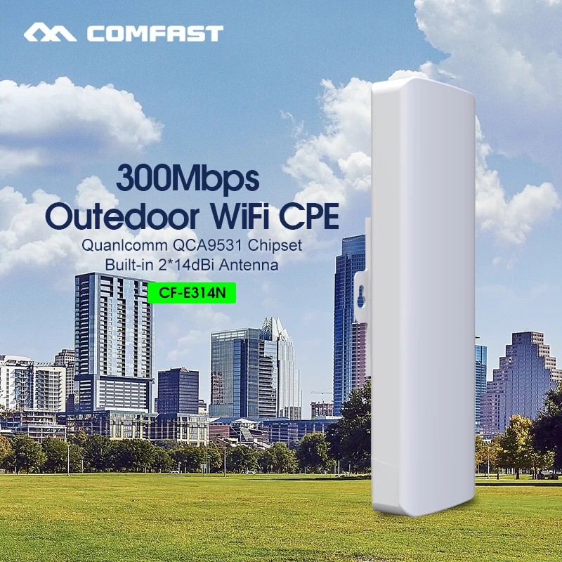 COMFAST Внешняя беспроводная мини-антенна 300 Мбит/с 2 4 ГГц точка доступа Wi-Fi 2*14 дБи