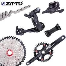 ZTTO велосипед MTB 9 скоростей кассета переключения заднего переключателя 1X9 горный велосипед Groupset один коленчатый набор система цепь группа н...