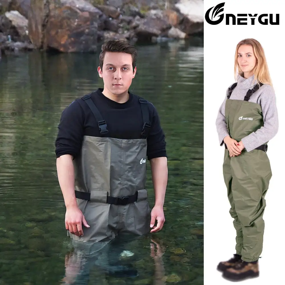 Neygu fly fishing chest Waders дышащие и водонепроницаемые непромокаемые штаны прикрепленные