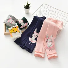 Штаны с оборками для девочек от 2 до 6 лет осенне-зимние плотные штаны для девочек Детские хлопковые тонкие теплые спортивные штаны Зимняя одежда для маленьких девочек