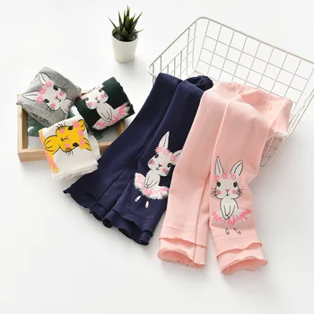 

Girls 2-6 Years old Ruffles Trousers Fall Winter Snug girls Pants Children Cotton Slim Outer Pants toddler girl winter clothes