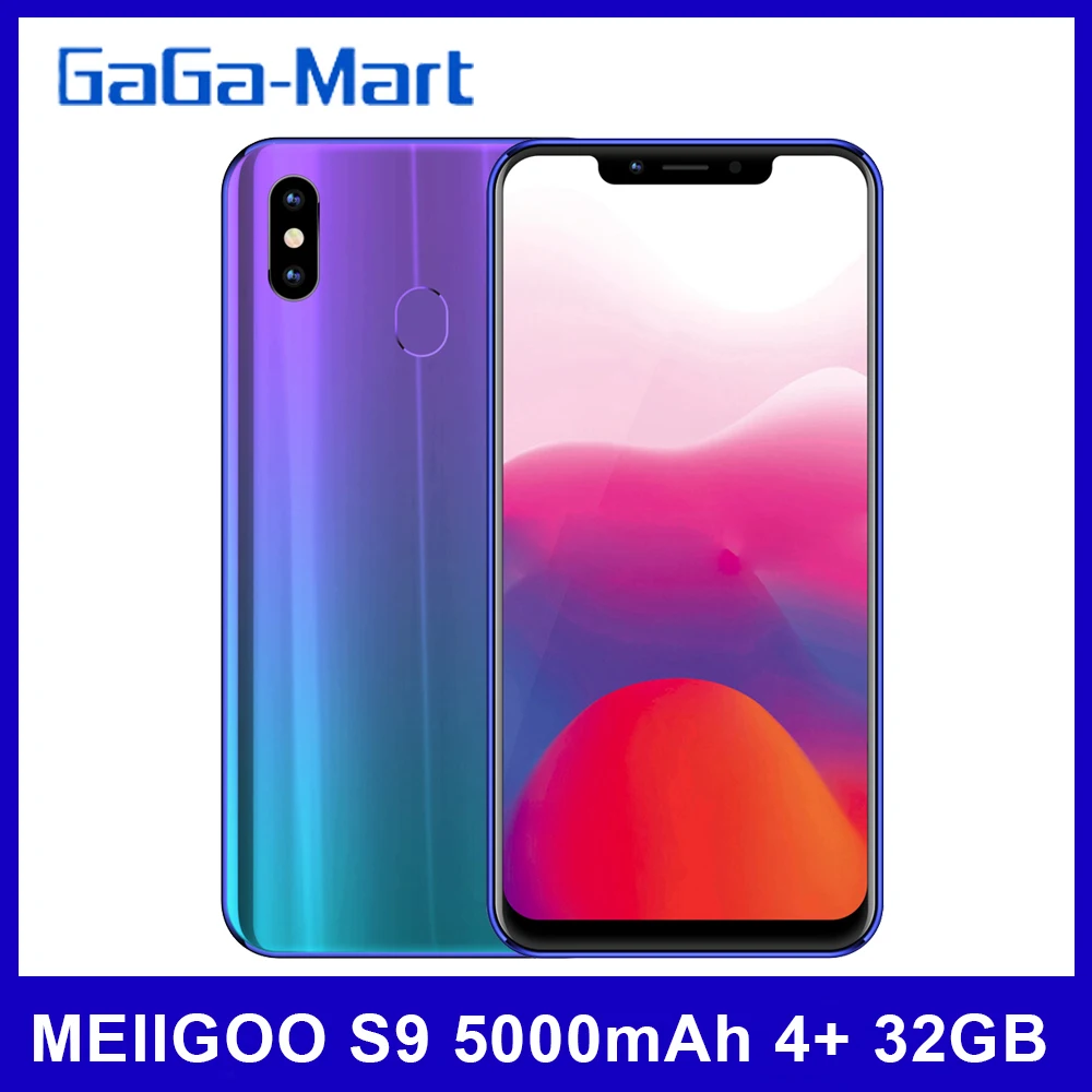 Смартфон MEIIGOO S9 на Android 5000 восемь ядер экран 6 18 дюйма 4 Гб + 32 ГБ|Смартфоны| |