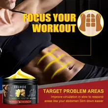 Creme de queima de gordura, creme de gengibre para queimar gordura na cintura do corpo, eficaz para reduzir a celulite, emagrecimento, perda de peso, creme de massagem tslm1