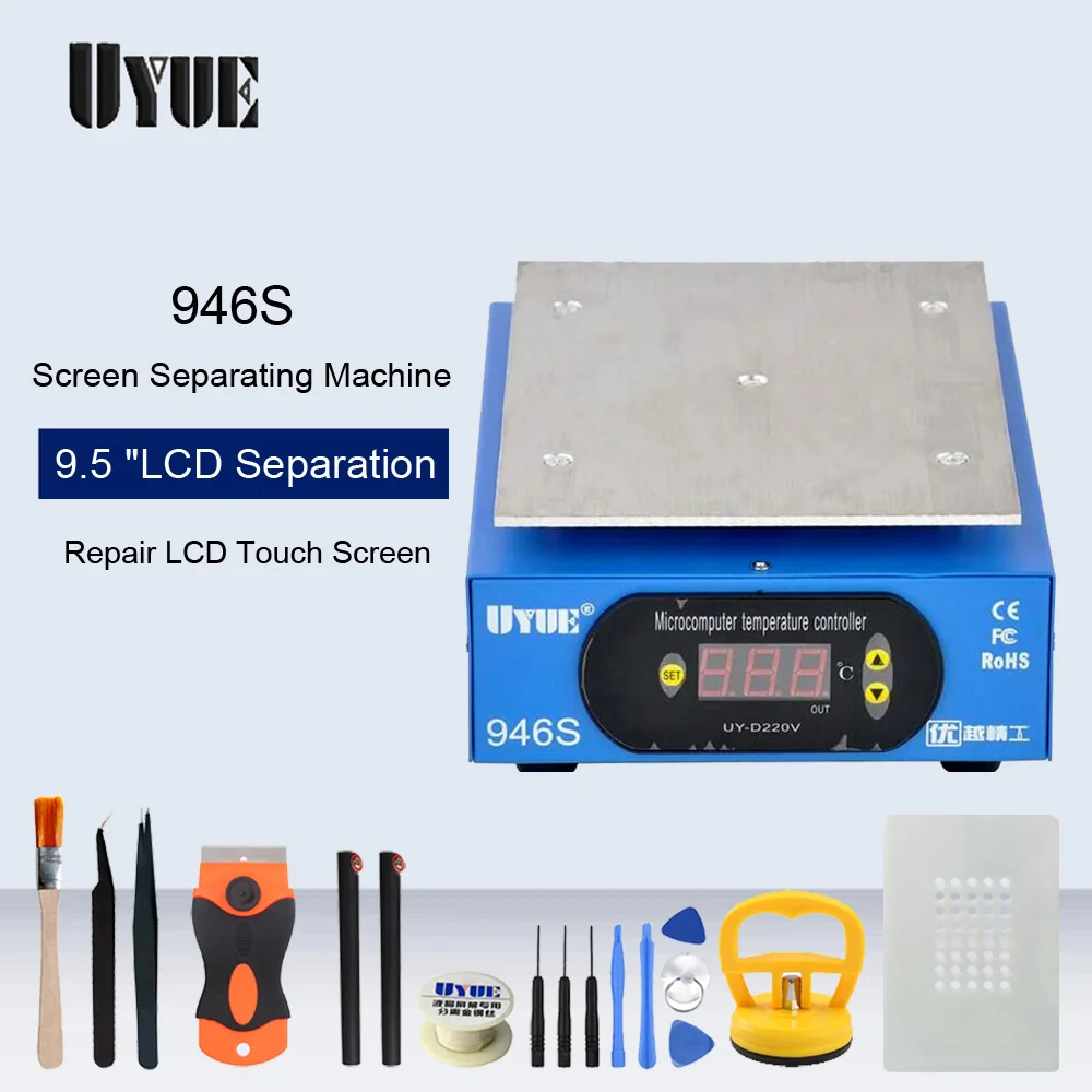 

UYUE Preheating Station 140X200mm Heating Plate Constant Temperature Heating Platform For Phone LCD Screen Separator Machine