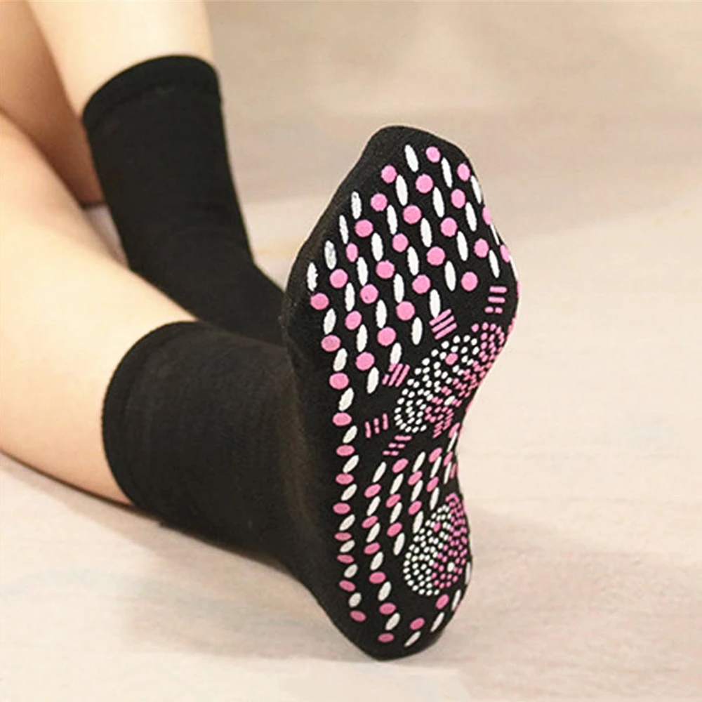 Hot Self Heating Heated Socks for Women Men Help Warm Feet Winter Comfortable Healthy Heated Socks Magnetic Therapy