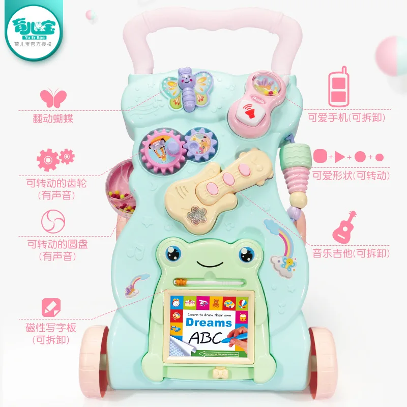 

Baby Multi-functional Baby Walker Trolley Toys Infant Child Anti-Falling Baby Walker 6-7-18 Month 1-Year-Old