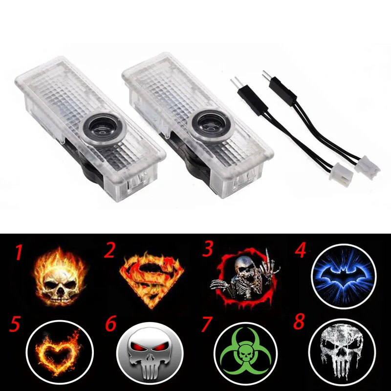  2PCS LED Car Courtesy Lamp Logo Car Door Welcome Light Shadow Projector Laser For BMW X1 X3 E83 X5  - 4000268895162