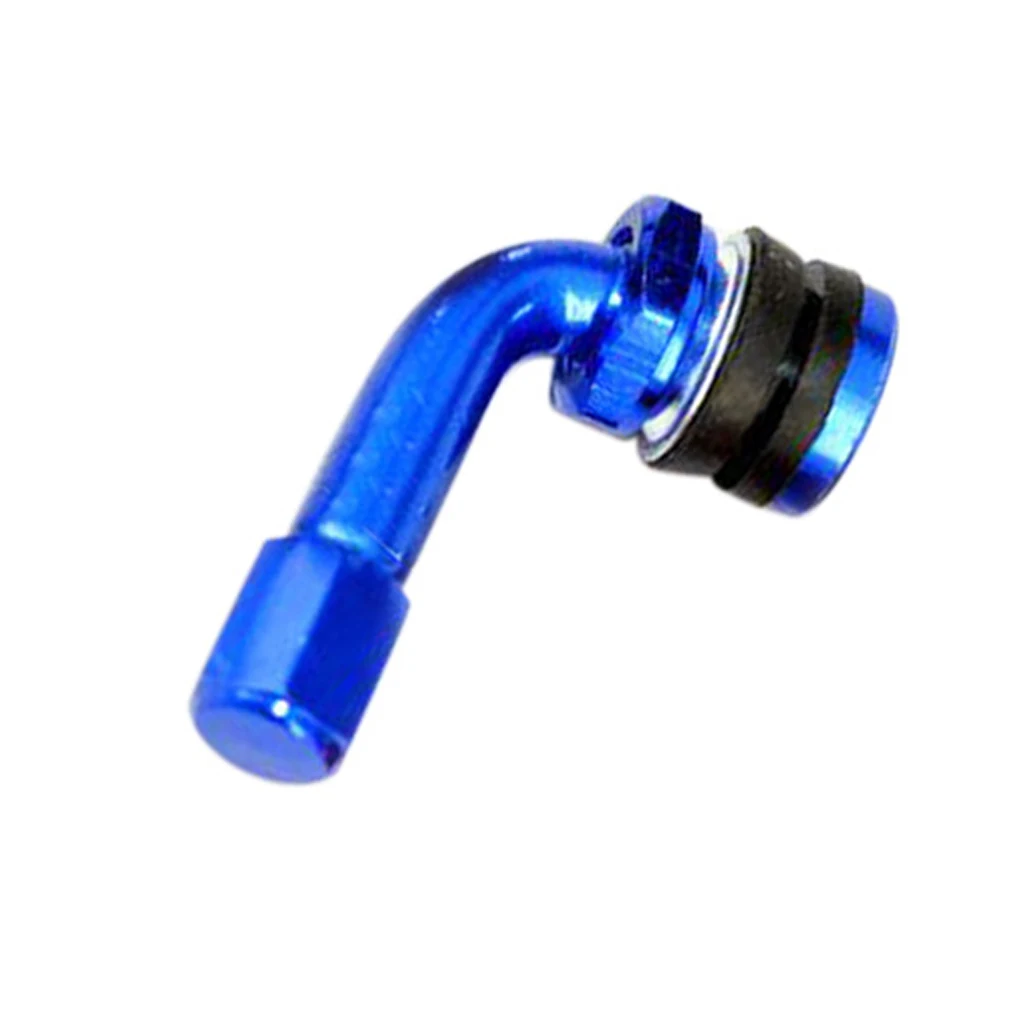 1 Piece Universal MotorcycleCNC Aluminum Alloy Wheel Tire Valves Stem Air Tire Cap 90 Degree