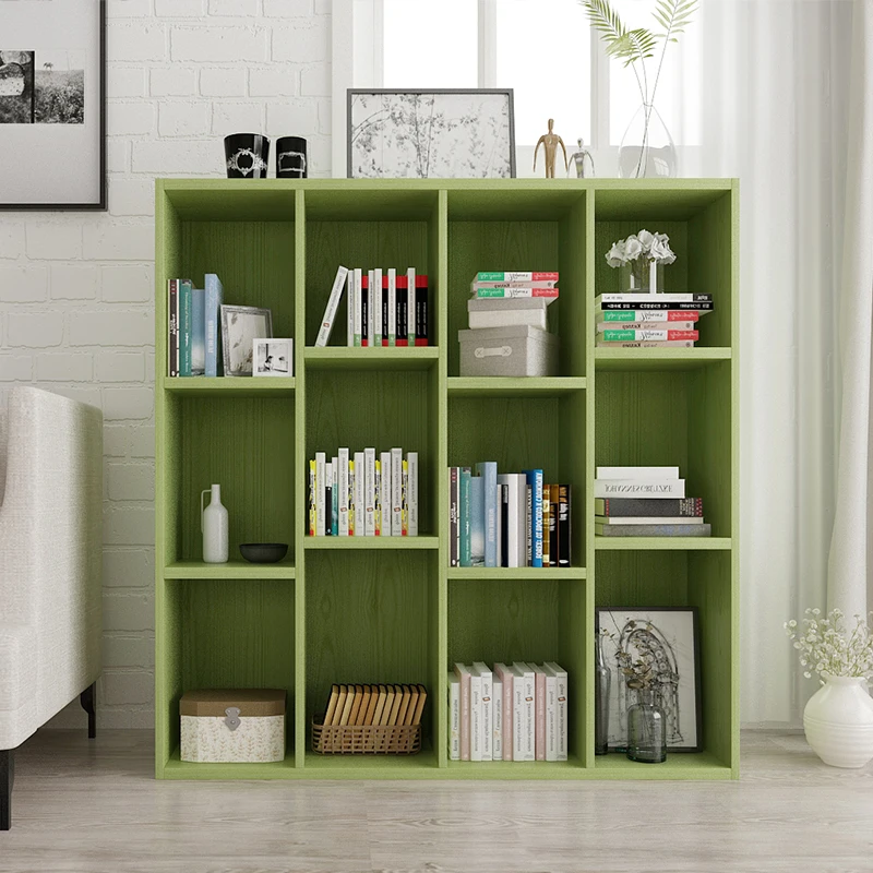 Книжный шкаф с легким подшипником книжная полка пятью клетчатыми клетками