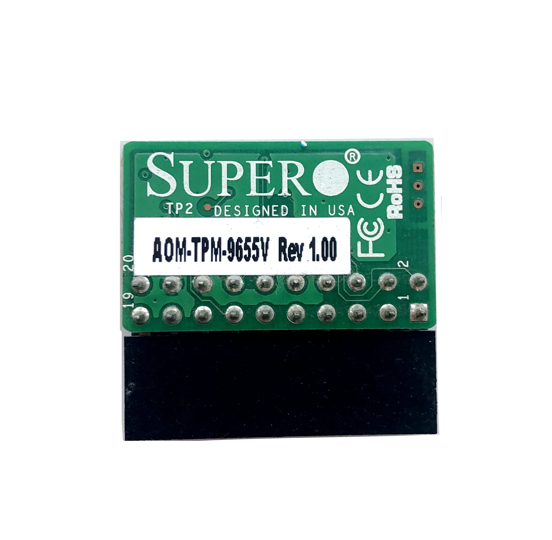 AOM-TPM-9655V 20-контактный модуль безопасности шифрования Tpm 1.2 для удаленной карты