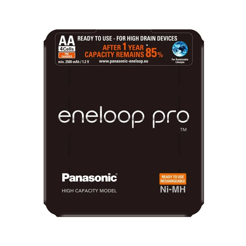 Аккумуляторы Panasonic eneloop pro(AA) BK-3HCDE/4LE