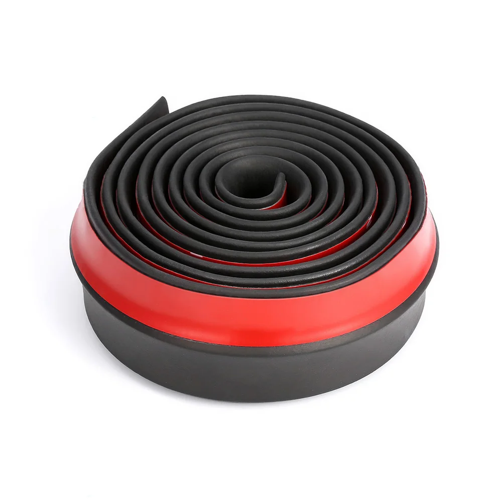 2.5m Car Protector Front Bumper Lip Splitter Car Sticker Body Kit<br /> Spoiler Bumpers Valance Chin Car Rubber Strip 60mm Width-in Bumpers <br />from Automobiles 