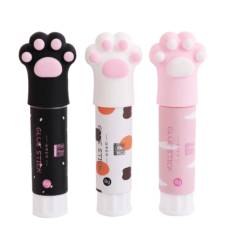 1 шт. милый кот коготь Форма Твердые клеевые палочки Elmers клей Kawaii Канцтовары DIY